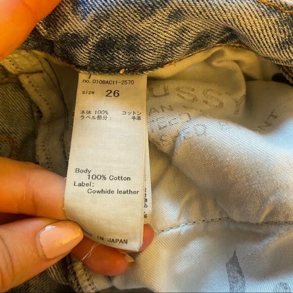 Revolve Moussy Straight Leg Distressed Blue Jeans - Picture 11 of 12